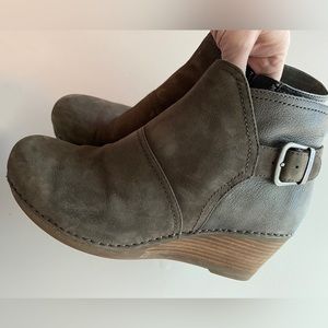 Dansko Grey Wedge Bootie EU 38